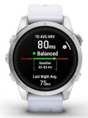 Zegarek sportowy Garmin Epix PRO (Gen 2) AMOLED 42mm SS Whitestone/Srebrny