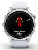 Zegarek sportowy Garmin Epix PRO (Gen 2) AMOLED 42mm SS Whitestone/Srebrny