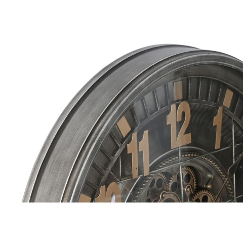 Zegar Ścienny Home ESPRIT Złoty Srebrzysty Szkło Żelazo Vintage 66,5 x 8,5 x 66,5 cm