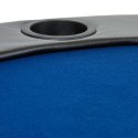 Mata składana do pokera niebieska