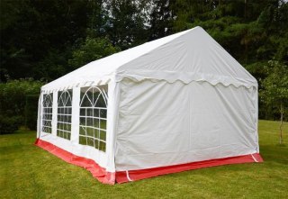 Namiot ogrodowy imprezowy 6×4 m, biały, PVC 400 g/m²