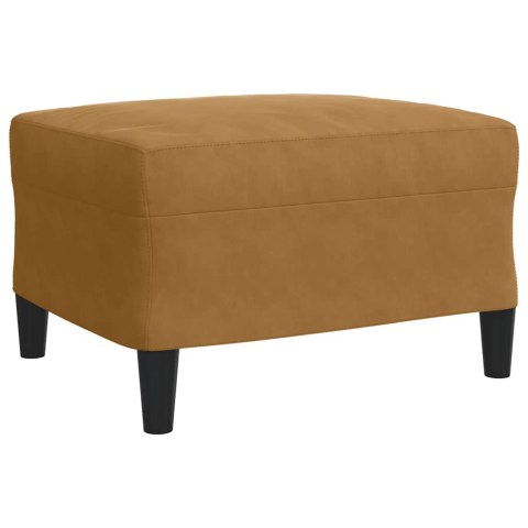 4-cz. komplet wypoczynkowy z poduszkami, brązowy, aksamit