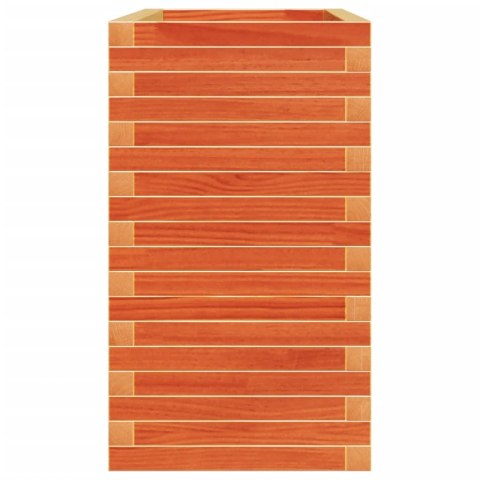 Donica ogrodowa, woskowy brąz, 110x40x72 cm, drewno sosnowe