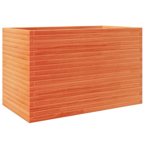 Donica ogrodowa, woskowy brąz, 110x60x68,5 cm, drewno sosnowe