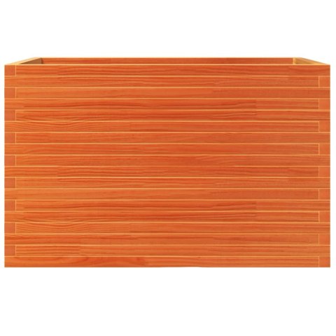 Donica ogrodowa, woskowy brąz, 110x60x68,5 cm, drewno sosnowe