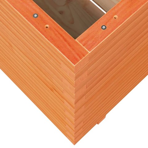 Donica ogrodowa, woskowy brąz, 90x60x72,5 cm, drewno sosnowe