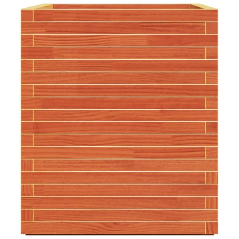 Donica ogrodowa, woskowy brąz, 90x60x72 cm, lite drewno sosnowe