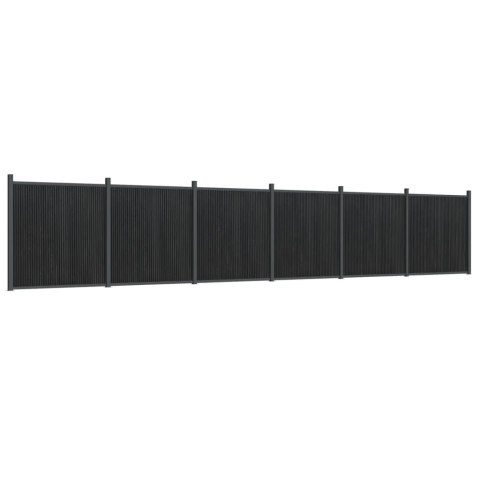 Panel ogrodzeniowy, szary, 1045x186 cm, WPC