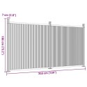 Panel ogrodzeniowy, szary, 353x186 cm, WPC