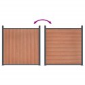 Panel ogrodzeniowy, brązowy, 872x186 cm, WPC