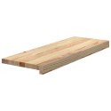 Stopnie schodowe, 12 szt., surowe 70x30x2 cm lite drewno dębowe