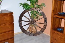 Koło drewniane - stylowa rustykalna dekoracja 90 cm