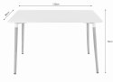 Zestaw stół prostokątny ADRIA 120x80 biały + 4 krzesła OSAKA białe