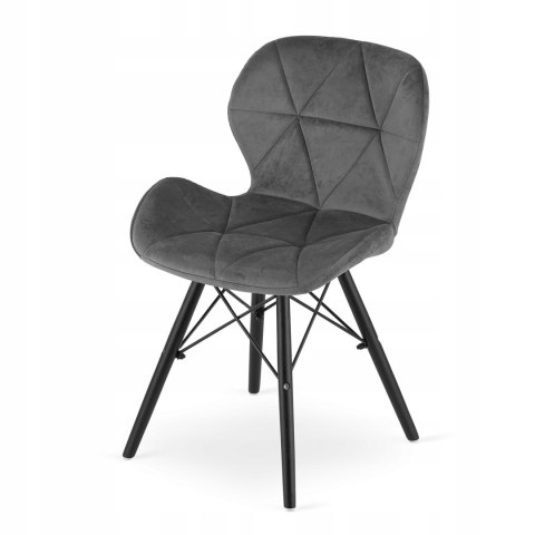 Zestaw stół okrągły TODI 60 jesion + 2 krzesła LAGO szare