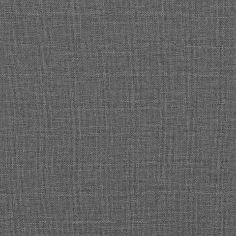 Łóżko kontynentalne z materacem, ciemnoszara tkanina 90x200 cm