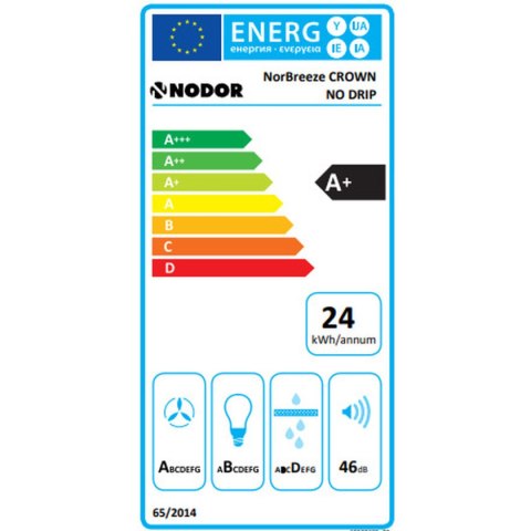 Okap konwencjonalny Nodor CROWN60NO Stal