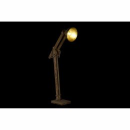 Lampa Stojąca DKD Home Decor 85 x 25 x 140 cm Złoty Metal Brązowy Drewno mango