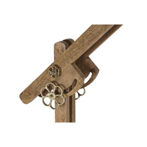 Lampa Stojąca DKD Home Decor 85 x 25 x 140 cm Złoty Metal Brązowy Drewno mango