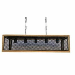 Lampa Sufitowa DKD Home Decor Żelazo Drewno mango 50 W 100 x 25 x 25 cm