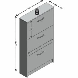 Szafka na Buty FMD Biały 58,5 x 104,5 x 17 cm