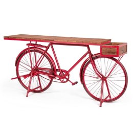 Konsola Home ESPRIT Brązowy Czarny 195 x 40 x 91 cm