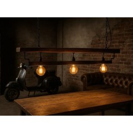 Lampa Sufitowa Home ESPRIT Brązowy Czarny Żelazo Drewno akacjowe 116 X 16 X 26 CM