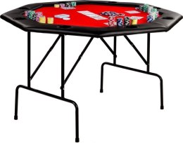 Stół do pokera - czerwony