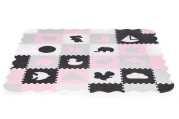 Mata piankowa z płotkiem puzzle suchy basen 36 elementów ECOTOYS