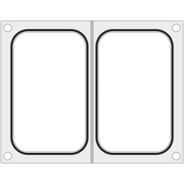 Matryca forma do zgrzewarki Hendi na dwie tacki pojemniki 178x113 mm - Hendi 805589