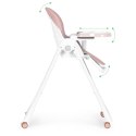 Krzesełko fotelik do karmienia regulacja wysokości ekoskóra pasy podwójna tacka ECOTOYS