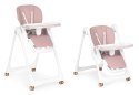 Krzesełko fotelik do karmienia regulacja wysokości ekoskóra pasy podwójna tacka ECOTOYS