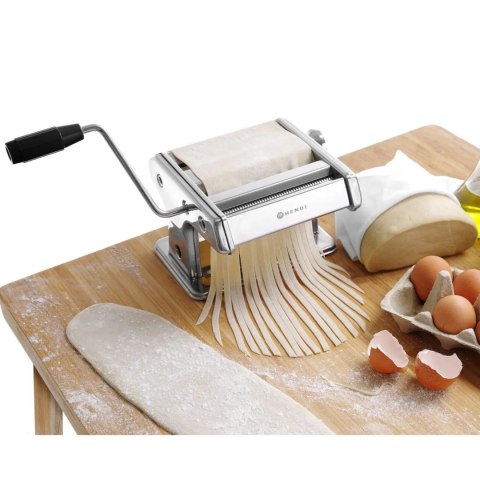 Ręczna maszynka urządzenie do makaronu tagliatelle fettuccine do 140mm Hendi 224830