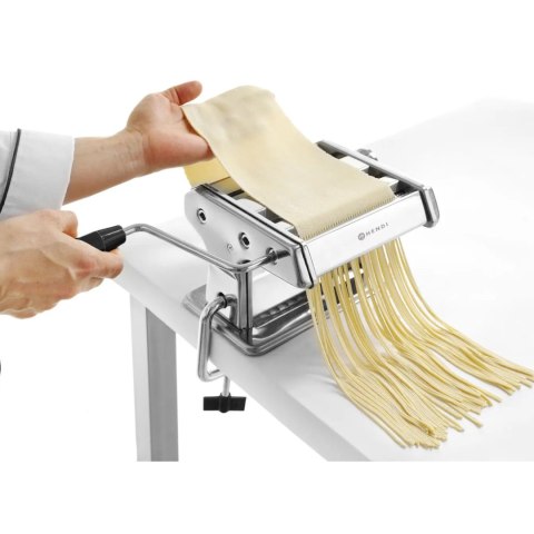 Ręczna maszynka urządzenie do makaronu tagliatelle fettuccine do 140mm Hendi 224830