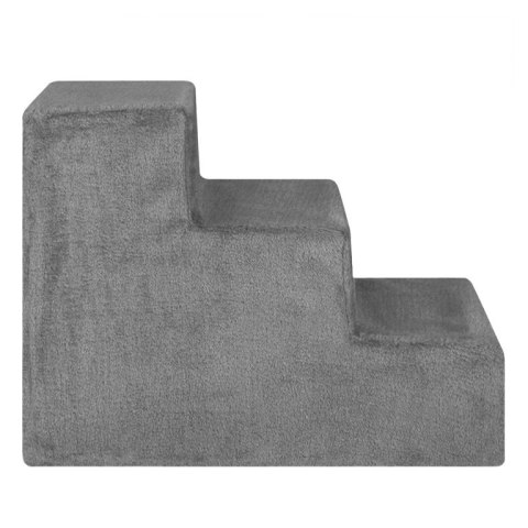 Schodki Timmy 3 stopnie, szare, dla psa i kota, 36 cm