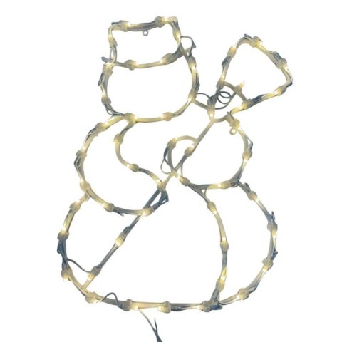 Świąteczna dekoracja LED w oknie - Bałwan - 40 cm