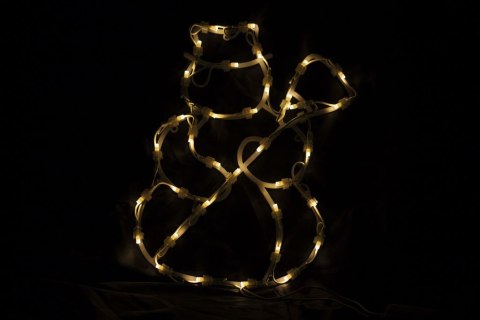 Świąteczna dekoracja LED w oknie - Bałwan - 40 cm