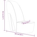 Fotel w kształcie buta na obcasie, szary, sztuczna skóra