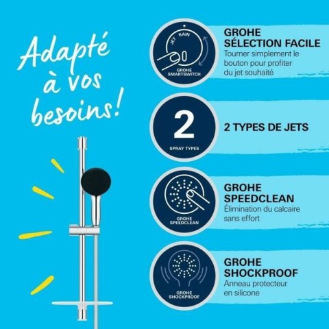 Kolumna Prysznicowa Grohe Vitalio Start 110 Chrome Metal