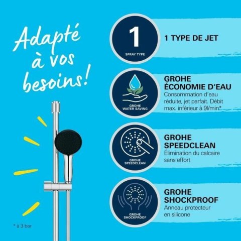 Kolumna Prysznicowa Grohe Vitalio Start 110 Chrome Plastikowy