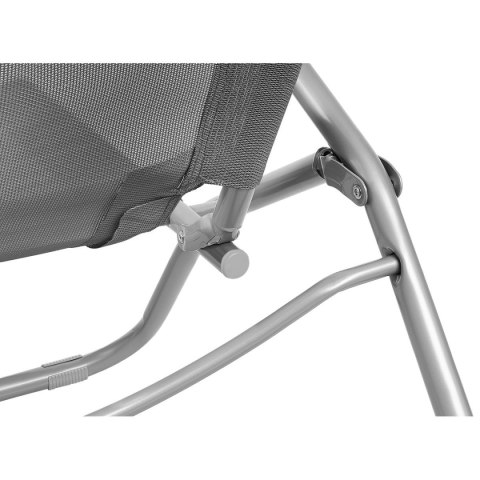 LEŻAK FOTEL SKŁADANY GRAWITACYJNY LAZZY CIEMNY SZARY ENERO CAMP