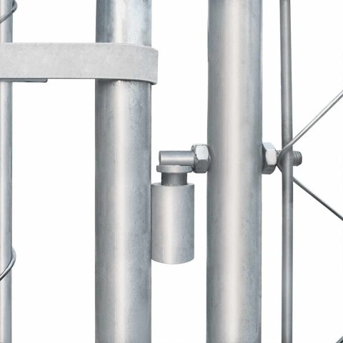 Kojec dla psa, galwanizowana stal, 4 x 4 x 1 m