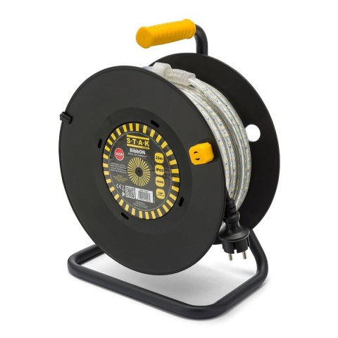 Węże LED Stak 185 W 15 m Światło LED 4000 K Czarny Przezroczysty