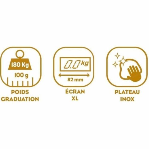 Cyfrowa Waga Łazienkowa Little Balance 8159 Czarny Stal Stal nierdzewna 180 kg
