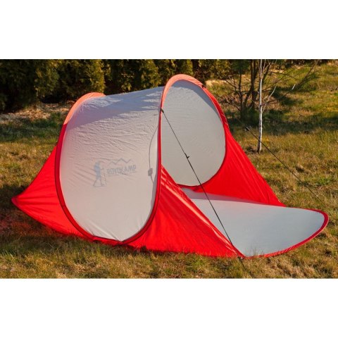 NAMIOT PARAWAN PLAŻOWY SAMOROZKŁADAJĄCY 190x120x86CM CZERWONO - SZARY