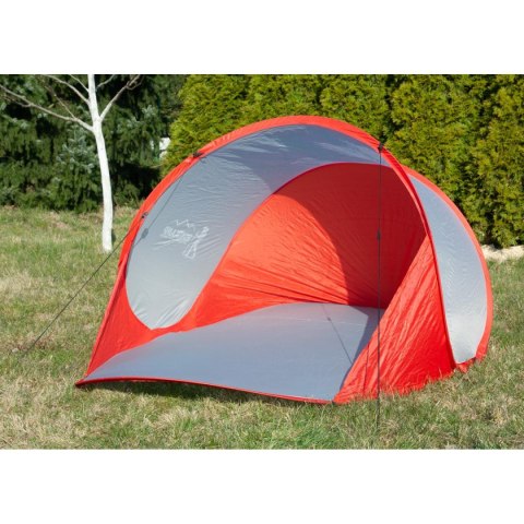 NAMIOT PARAWAN PLAŻOWY SAMOROZKŁADAJĄCY 190x120x86CM CZERWONO - SZARY