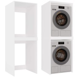 Szafka na Pralkę i Suszarkę POLA TWIN Biała