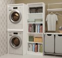 Szafka na Pralkę i Suszarkę POLA TWIN Biała