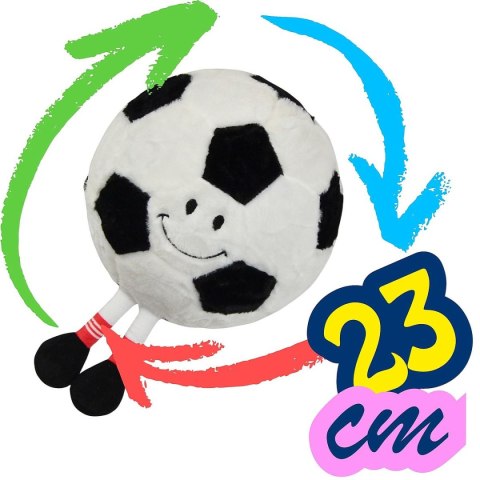 PIŁKA EMOJI 23CM Z NÓŻKAMI PIŁKA NOŻNA