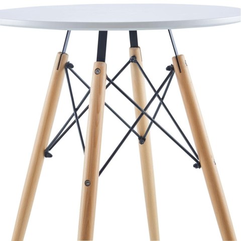 STÓŁ OKRĄGŁY MATERA BIAŁY 60x60CM