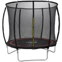 TRAMPOLINA DUNLOP PREMIUM Z SIATKĄ WEWNĘTRZNĄ fi244cm